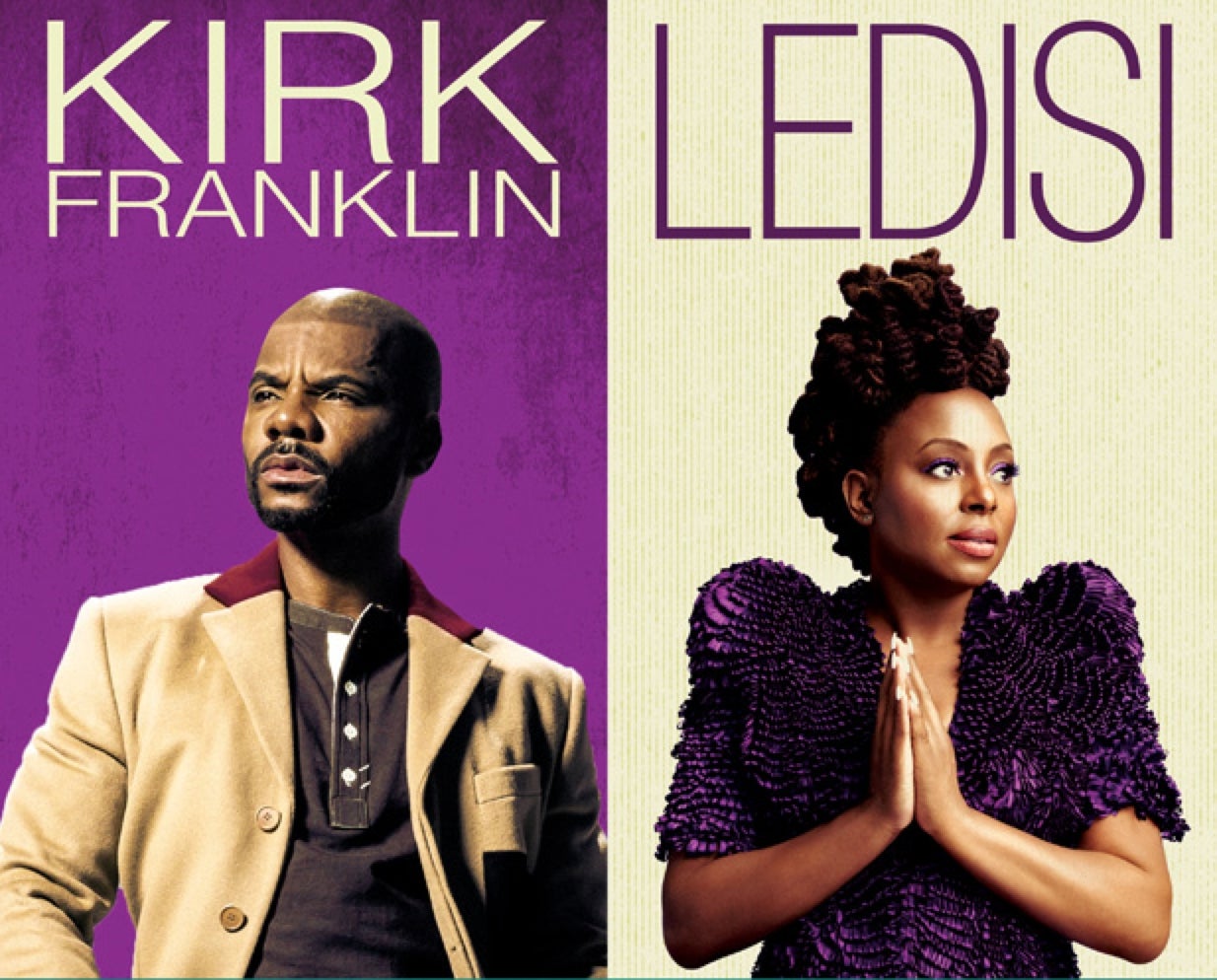 Kirk Franklin And Ledisi Are Wowing Audiences Across The Country With The 'Rebel, Soul And Saint' Tour
